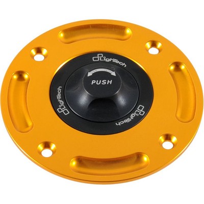LighTech Rapid Locking TR Series Gas Cap - Gold/Black TR18N/OCL77