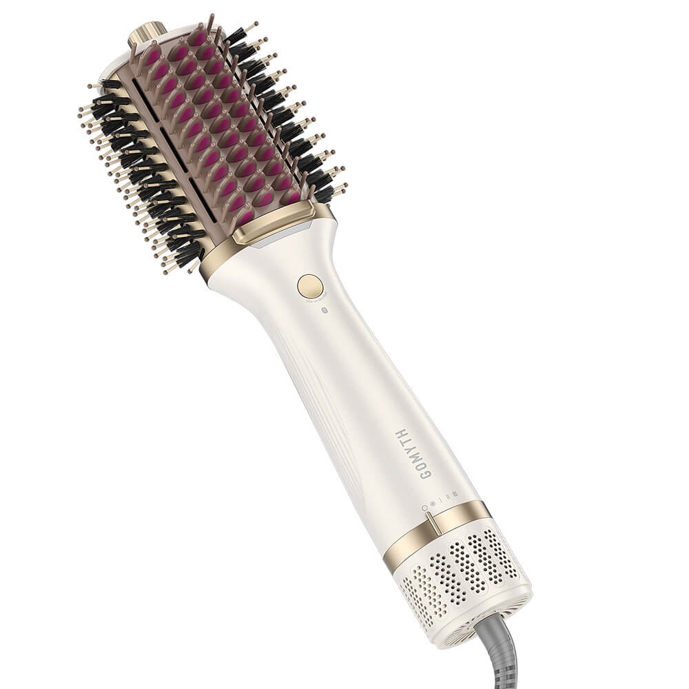 Gomyth V1 4-in-1 Heated Comb & Blow Dryer Brush,Ionic Hair dryer,Hair Styling