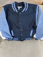New Bocini Casual Wear Kid s Black/Gray Button-Up Jacket Pockets M 8 Soft