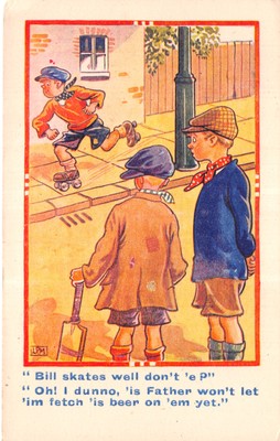 UK AND FOREIGN COMIC POSTCARD CHILDREN   GOOD GOOD PLUS