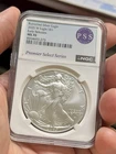 2025-W $1 BURNISHED American Silver Eagle NGC MS70 Early Releases PSS Coin