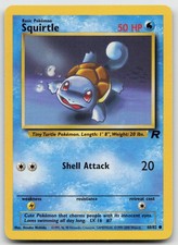 Squirtle 68/82 Team Rocket Unlimited Pokemon Lightly Played