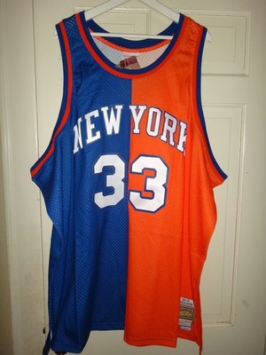 Men's Big Size Patrick Ewing 1991-92 Mitchell & Ness Knicks HWC Swingman Jersey