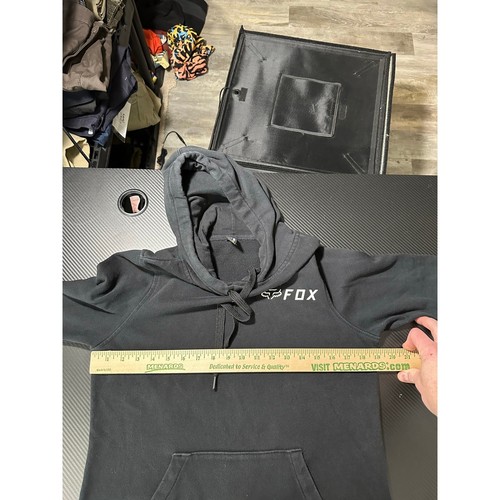 Fox Racing Black Youth Logo Hoodie Size Medium Moto Racing Biker - Picture 6 of 12