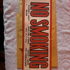 No Smoking Sign Richard J Daley Fire Commissioner Robert Quinn