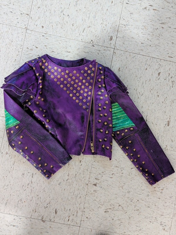Disney Store Official Descendants Mal Moto Faux Leather Jacket Size 5/6