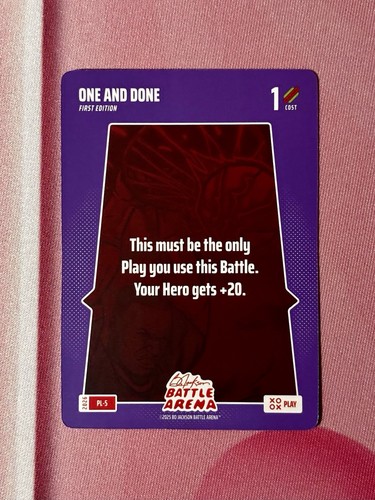 Bo Jackson Battle Arena ‘One And Done’ Play Card SSP #PL-5