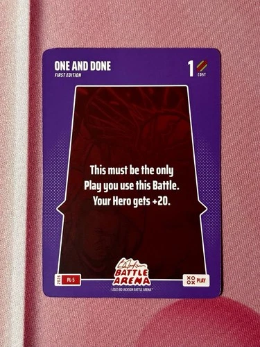 Bo Jackson Battle Arena ‘One And Done’ Play Card SSP #PL-5