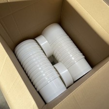 70 Stück Eimer mit Deckel 2,5 Liter weiss Kunststoffeimer leer lebensmittelecht