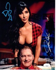 Joe Bob Briggs & Diana Prince signed 8x10 Photo Darcy the Mail Girl The Last Dri