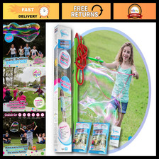 Giant Bubble Wands Kit - 4-Piece Set with Concentrate  Tips  Outdoor Fun Toy f