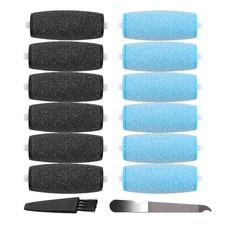 12 Pack Replacement Rollers for Amope Pedi 1 Count Pack of 12 , Blue,black