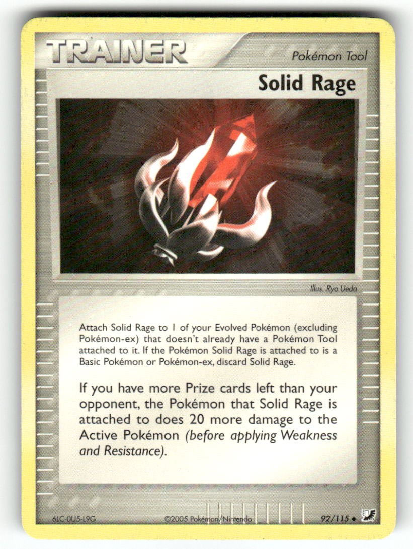 Solid Rage 92/115 - UC Unseen Forces Pokemon NM