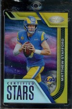 2022 Panini Certified - Certified Stars Matthew Stafford #CS-11 Mirror Gold /25