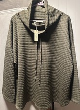  NWT Max Studio London waffle knit cowl neck ...
