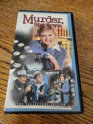 MURDER SHE WROTE HOORAY FOR HOMICIDE VHS CHRISTOPHER BUNDY HARD COVER