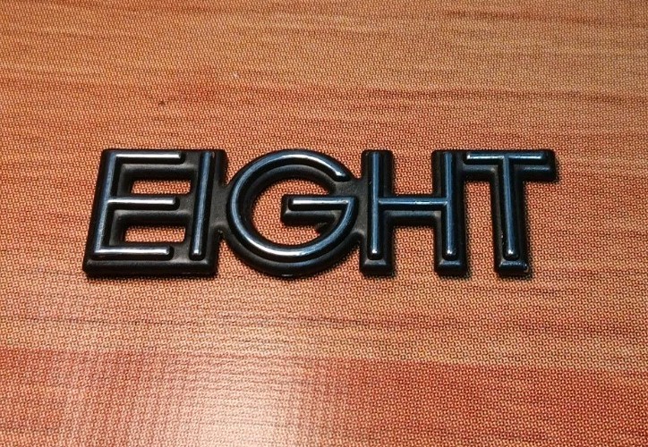 1991-1996 Oldsmobile 98 "Eight" Rear Quarter Emblem - P/N - 25550033