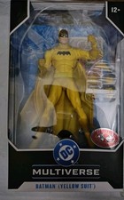 McFarlane DC Batman  Yellow Suit  Platinum Detective Comics  241 Slight Damage