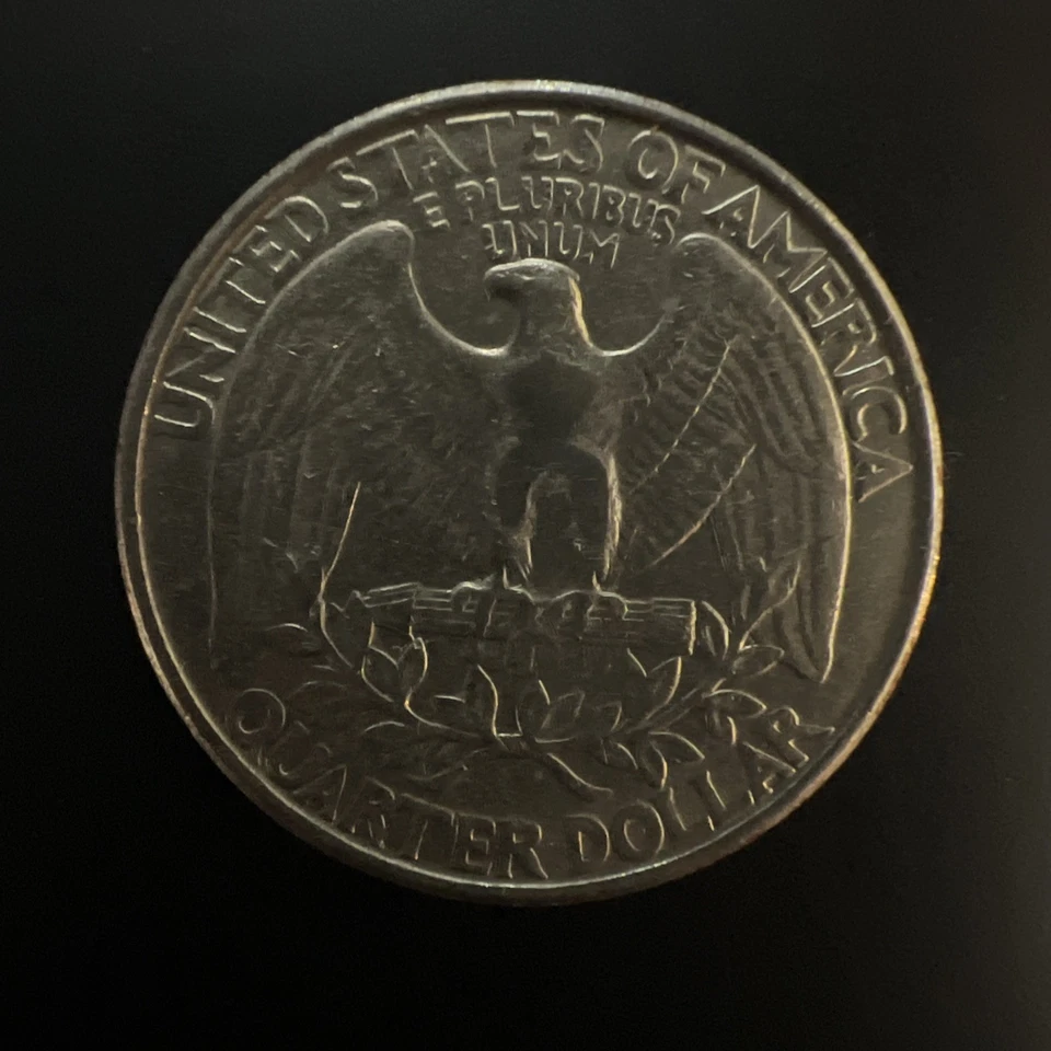 Cuarto de cuarto P Washington 1993 con borde de cobre liso Dd Ddo Foto 2 de 4