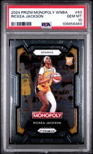 2024 Panini Prizm Monopoly WNBA - RICKEA JACKSON #63 - ROOKIE - PSA 10