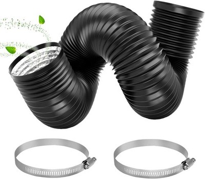 3-8inch 5/10m Flexible Ducting Dryer Vent Pipe Aluminum Foil PVC Duct Fan Hose