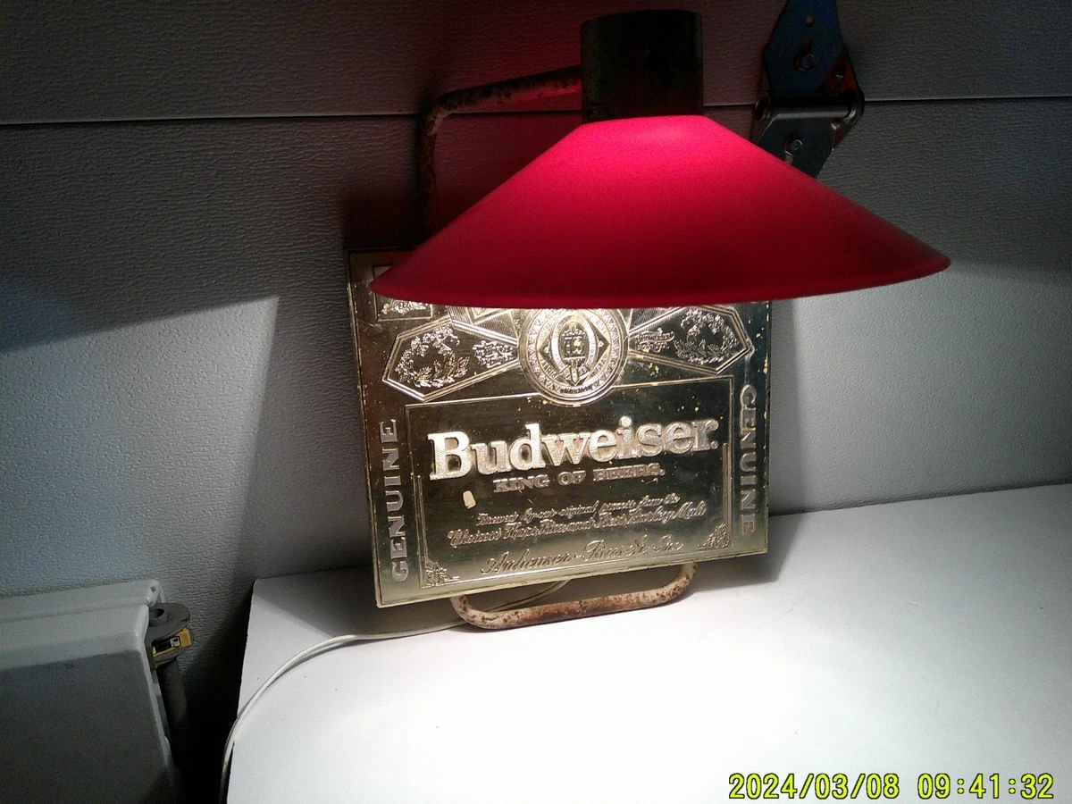 Beer Sconce In Collectible Budweiser Signs & Tins for sale | eBay