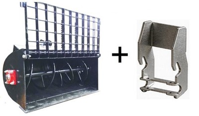 Bucket with concrete or feed mixer with coupling hook JANSEN - net price