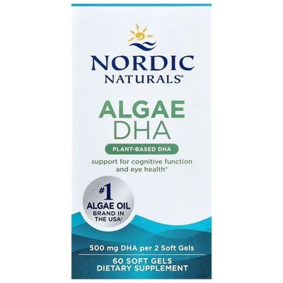 Nordic Naturals Algen DHA (Omega-3 aus Algen)   60 Kapseln