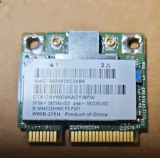 HP Broadcom BCM943224HMS WiFi Card 802.11abgn Half Mini PCIe 582564-002 