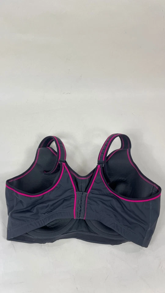 Sutiã esportivo feminino Sport by Cacique fitness esportivo preto sólido roxo tamanho 44DDD - Imagem 4 de 4