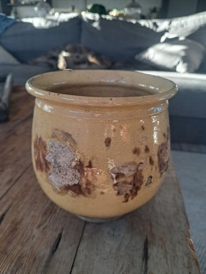 Antiker Confit Pot Keramik Vorratstopf Frankreich 