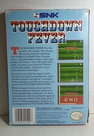 Touchdown Fever (Nintendo NES) Game in Box, NO Manual, Football, SNK, Tested
