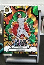2025 Donruss Baseball Coby Mayo Bomb Squad Green Laser Holo Foil #19