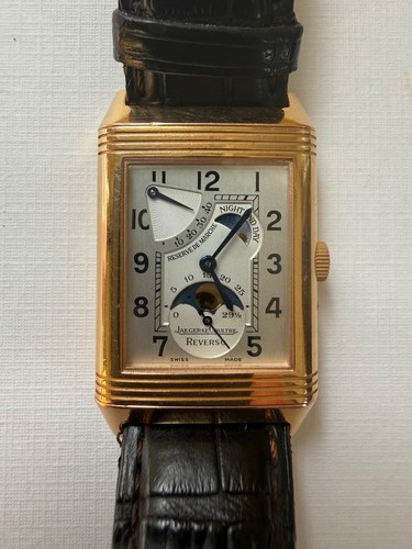 Jaeger-LeCoultre Reverso Grande Sun Moon Wristwatch 270.2.63 18k Gold 23 Jewels