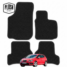 Car Mats for Seat Leon MK2 Facelift 2008-2013 Custom Fit Black Floor Mat Set