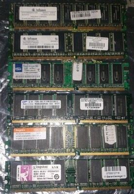 Arbeitsspeicher DDR 512MB DDR1 PC3200U 400 MHZ  184PIN DIMM PC RAM  nonECC #12