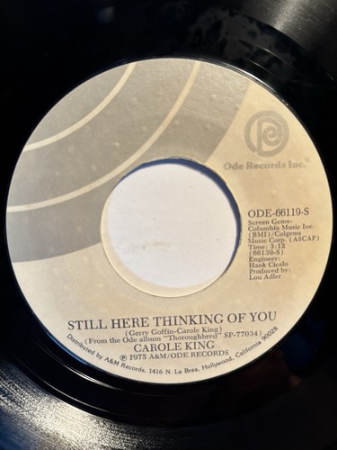 Carole King “Only Love Is Real” Ode 7” 45 Strong VG+ - Picture 2 of 4