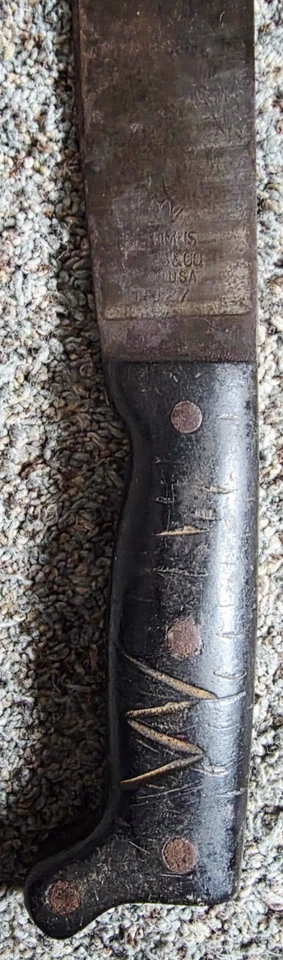 Antiguo Legitimus Collins & Co de colección EE. UU. No. Hoja de machete 127 de 21"  Foto 4 de 4