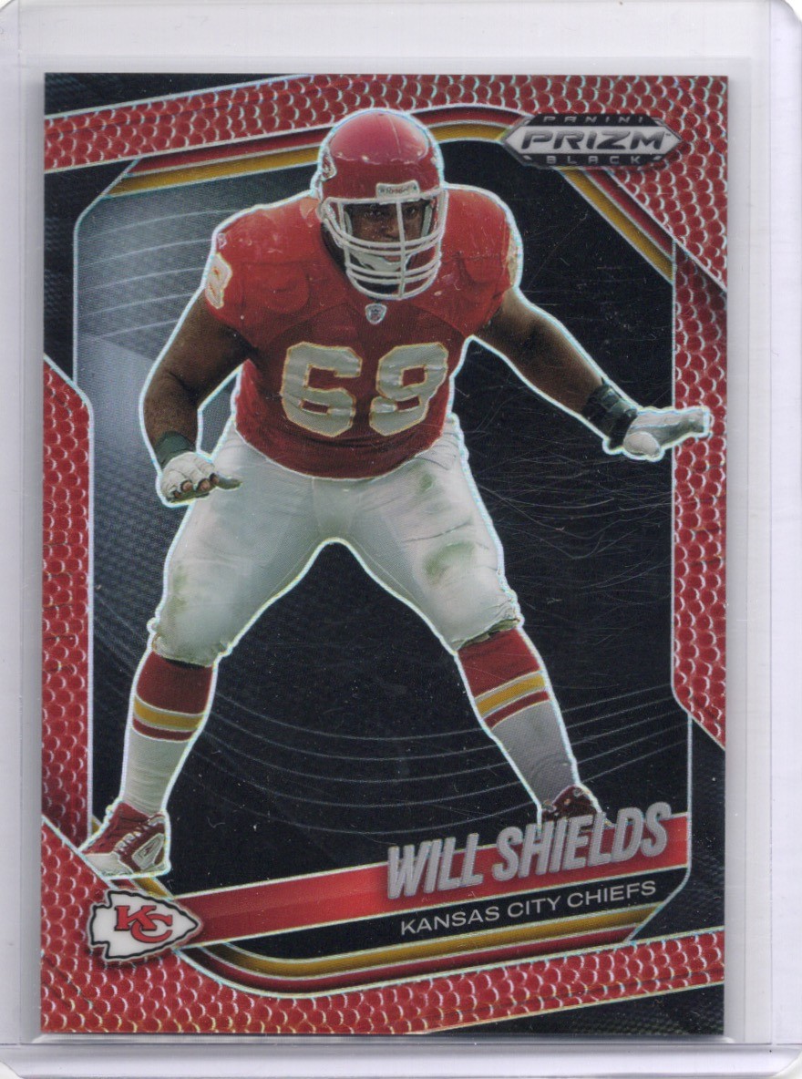 2025 Panini Prizm Black #75 Will Shields Chiefs Prizm Football #/225