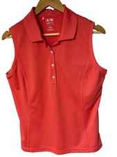 Adidas Women s Ultimate365 Solid Sleeveless Polo Shirt Sz L Golf Tennis NWOT