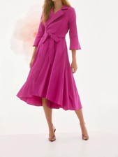 Joseph Ribkoff Belted High Low Wrap Dress Size 8