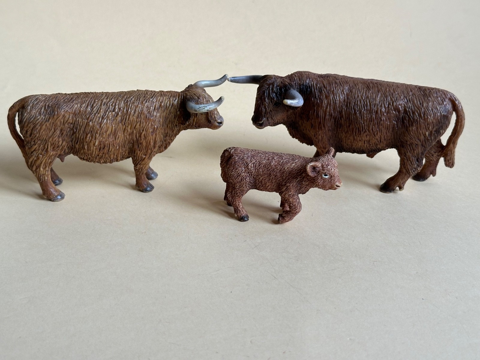 Schleich Scottish Highland Cattle Family : Cow Bull Calf