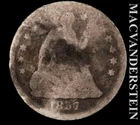 1857 Seated Liberty Half Dime - Scarce  Better Date  No Reserve  #L4480