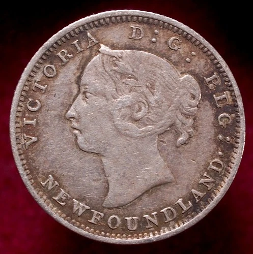 1890 Newfoundland 5 Cents — photo from the most recent tracked eBay sale