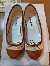 Repetto, ballet shoes, Flat shoes, V1067V, Caban, Beige, Mesh material, unused