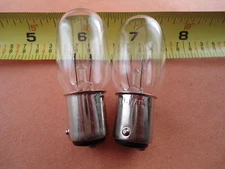 2 Clear Light Bulbs for Singer 221, 222 Featherweight 15W/110 Volts Push In Type