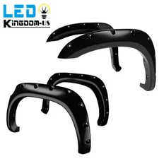 Fender Flares Pocket Rivet Style for 07-13 Toyota Tundra Bolt on Smooth 4 PCS