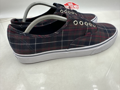 Vans Shoes Mens Sz 11 "Off The Wall" Plaid Dress Blues Sneakers - Picture 5 of 10