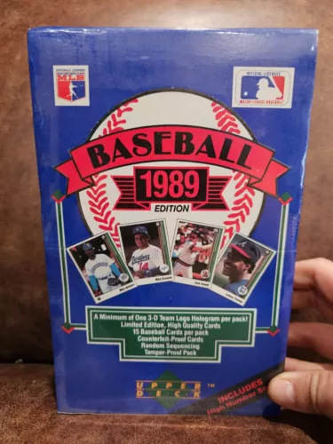 1989 UPPER DECK BASEBALL BOX Case Fresh 36 Packs Sealed Ken Griffey Jr Rc