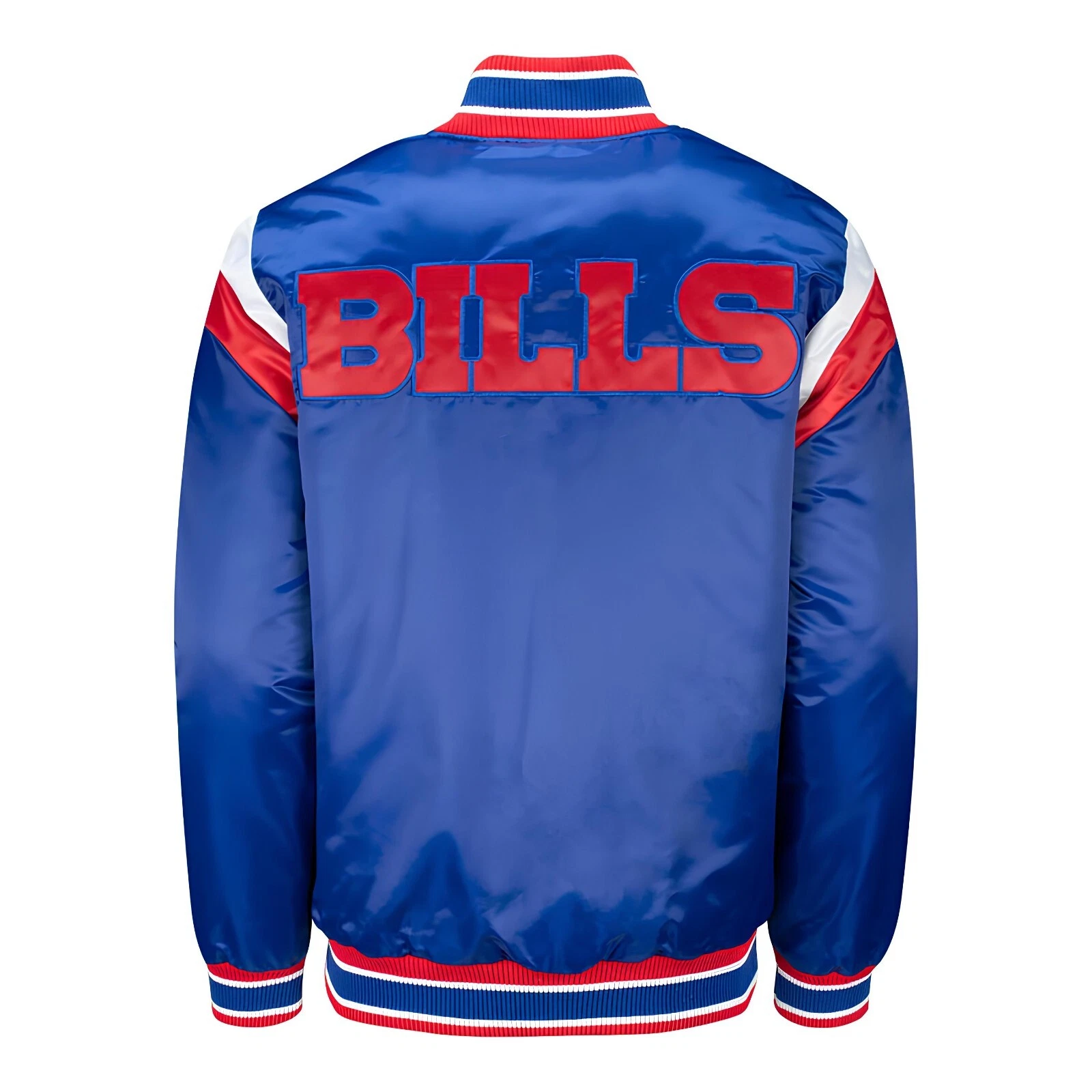Buffalo Bills Blue Baseball Jacket (Not Satin, Not Leather)